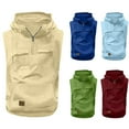 thumbnail image 1 of Spring Savings!Loose Summer Tank Tops for Men,Plus Size Cargo Tank Tops for Man Vintage Tank Top,Quarter Zip Workout Top Sleeveless Tank with Pocket Pullover Workout Outdoor Sweatshirt, 1 of 6