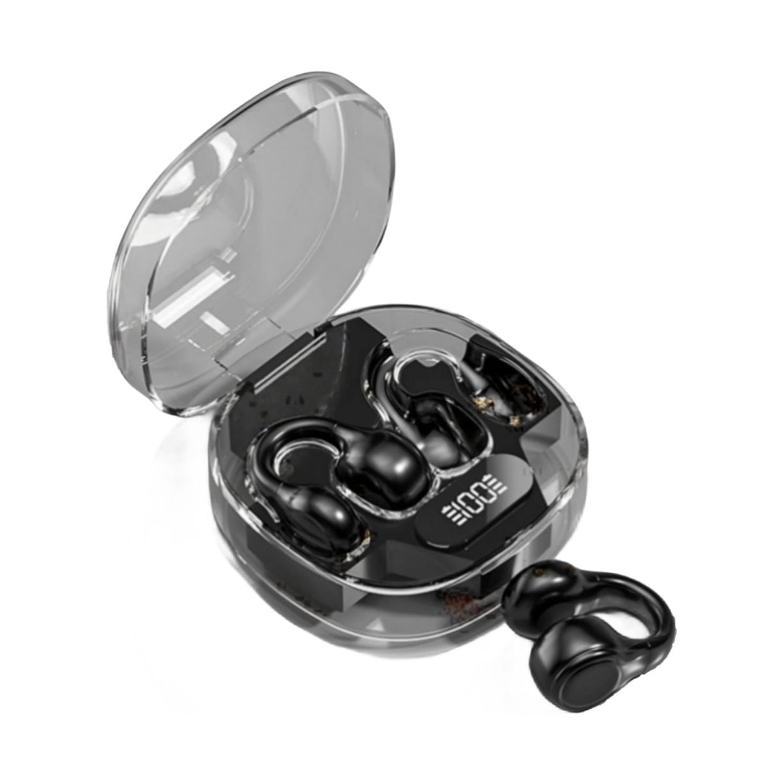 Spring Conduction Spring Savings! Outoloxit Wireless Ear Clip Skeleton Conduction ...