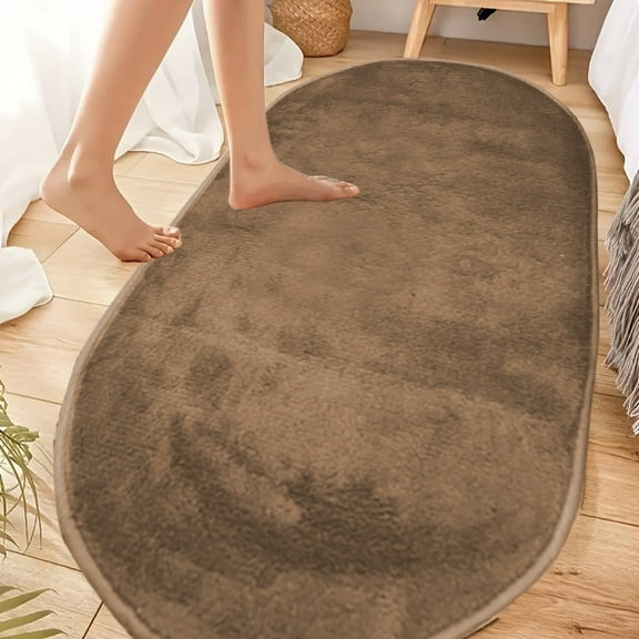 Spring Savings! PRETXORVE Bath Mats for Bathroom, Soft Bedroom Rugs Shaggys Rugs for Bedroom Oval Rugs Bath Carpet Living Room Runner Rug Soft Comfortable Water Absorption Non Slip