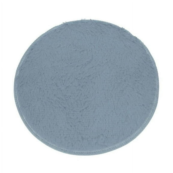 Spring Savings! PRETXORVE Bath Mats for Bathroom, Soft Bath Bedroom Floor Shower Round Mat Rug Non-slip Gray