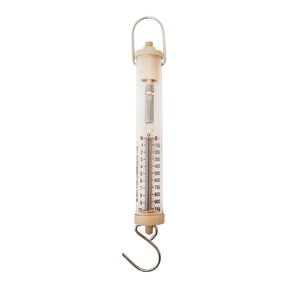 Scale, Spring Tubular Plastic, 1000g/10N Capacity Heavy-Duty Mechanical Force and Mass Scale for Science Education and Lab Use
