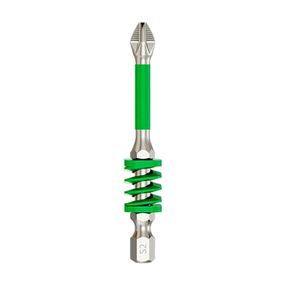 Spring Screwdriver Drill Bit High Torque Hex Shank Fastener Driver for Construction and DIY Projects