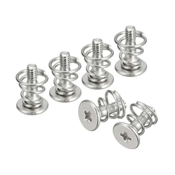Spring Screws, 6 Pack M2x9mm 6mm Spring OD GPU Graphics Card Back Plate Heatsink Screws