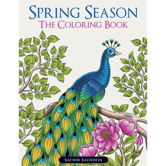 Spring Season: The Coloring Book for Adults, (Paperback)