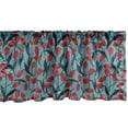 thumbnail image 1 of Spring Season Window Valance, Romantic Tulips Floral Pattern Orderly Repeated Design of Artwork, Curtain Valance for Kitchen Bedroom with Rod Pocket, 54" X 18", Cadet Blue Dark Pink, by Ambesonne, 1 of 2