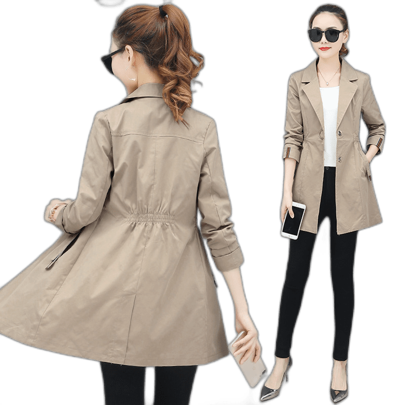 Spring Section Of The Long Section Jacket Female Spring And Fall Thin Section Of Spring Women