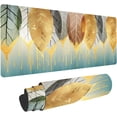 thumbnail image 1 of Spring Sense Mouse Pad Gold Leaf Drops Mat, 31.5 x 11.8 Inch Desk Sets Non-Slip Rubber Base for Office Laptop, XL Mousepad Waterproof for Gaming Keyboard Pad Home Decor Mat, Leaves Texture BDZXSE031, 1 of 6