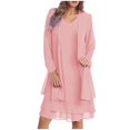 thumbnail image 1 of Spring Sets for Women 2024 Summer 2 Piece Sets for Women Clothing Set Female V-Neck Sleeveless Tops Skirt Suit Full Pant Style S_298 Women's Tracksuits Pinks 5XL, 1 of 6