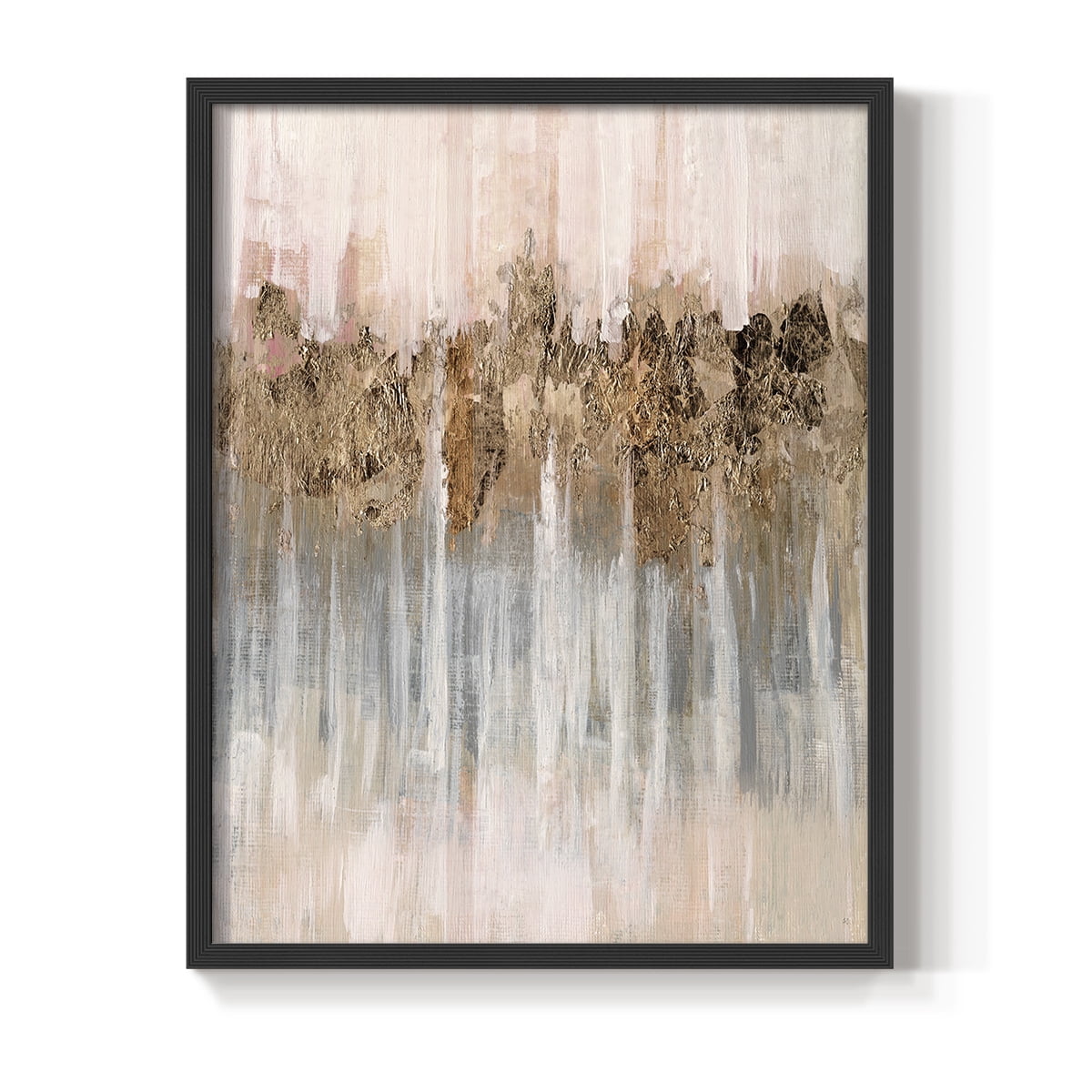 Spring Shadows in Black Solid Wood 22 x 28 Framed Print