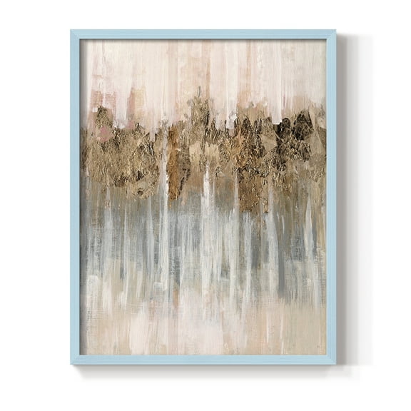Spring Shadows in Blue Solid Wood 8 x 10 Framed Print