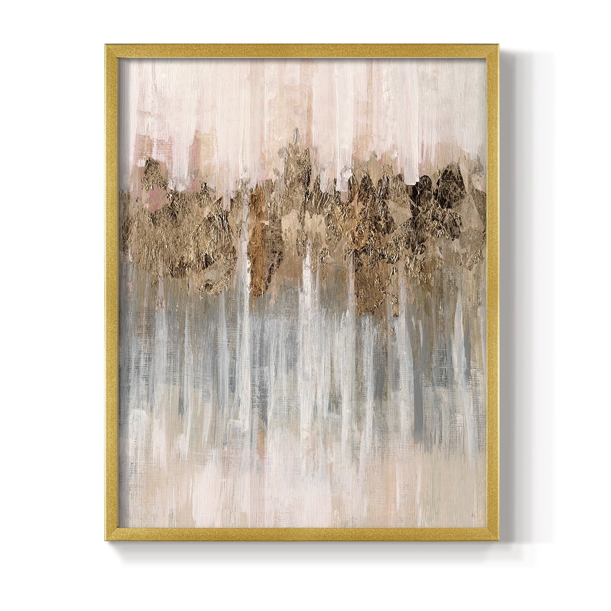 Spring Shadows in Gold Solid Wood 22 x 28 Framed Print