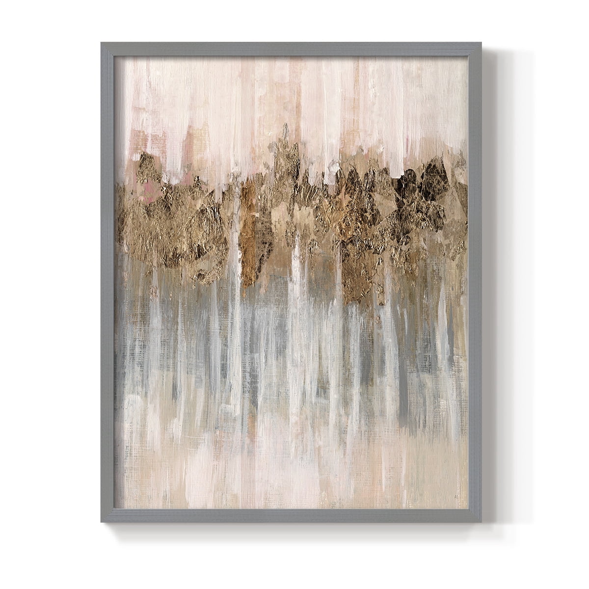 Spring Shadows in Gray Solid Wood 22 x 28 Framed Print