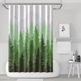thumbnail image 1 of Spring Shower Curtain Forest Green Shower Curtain Plant Shower Curtains Grey Mountain Nature Tree Shower Curtains for Bathroom Water Repellent Woodland Shower Curtain, 72 x 72 inch, 1 of 4