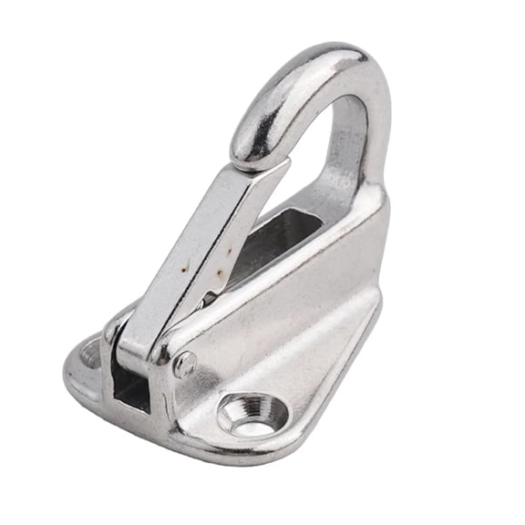 Spring Snap Attach Rope Hooks, 304 Stainless Steel Quick Rope Hook, Mudguard Spring Hook, Classic J-Shape, Outdoor Use, 1 Pcs, 1.42x1.18"