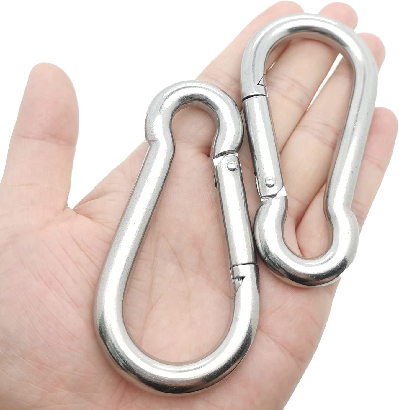 Carabiner Hooks Stainless Steel Snap Hook Spring Loaded Carabiner