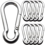 Spring Snap Hook Carabiner Keychain, Heavy Duty Steel Clip