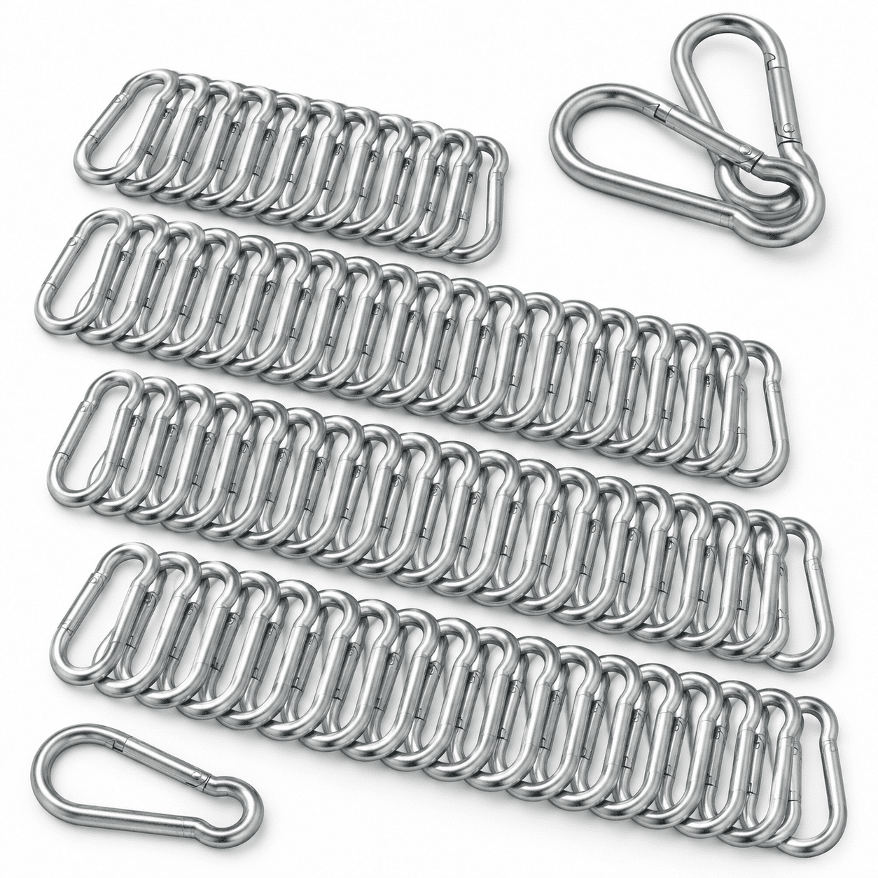 Spring Snap Hook Carabiners 150PM4-S Heavy Duty Galvanized Steel for ...