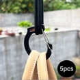 thumbnail image 1 of Spring Snap Hook Small Camping Tent Hooks Keychain Rings Buckles Clasps Hooks for Flashlight, Hiking, Backpacking, Fishing, Trip, Traveling 5Pcs, 1 of 10