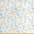 thumbnail image 1 of Ambesonne Spring Fabric by the Yard Upholstery, Romantic Rose Bloom, 10 Yards, Pale Yellow Pale Blue, 1 of 4