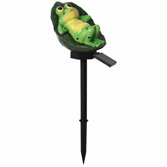 Spring Solar Resin Frog Lamp Outdoor Floor Courtyard Decorative Lawn Landscape Lamp