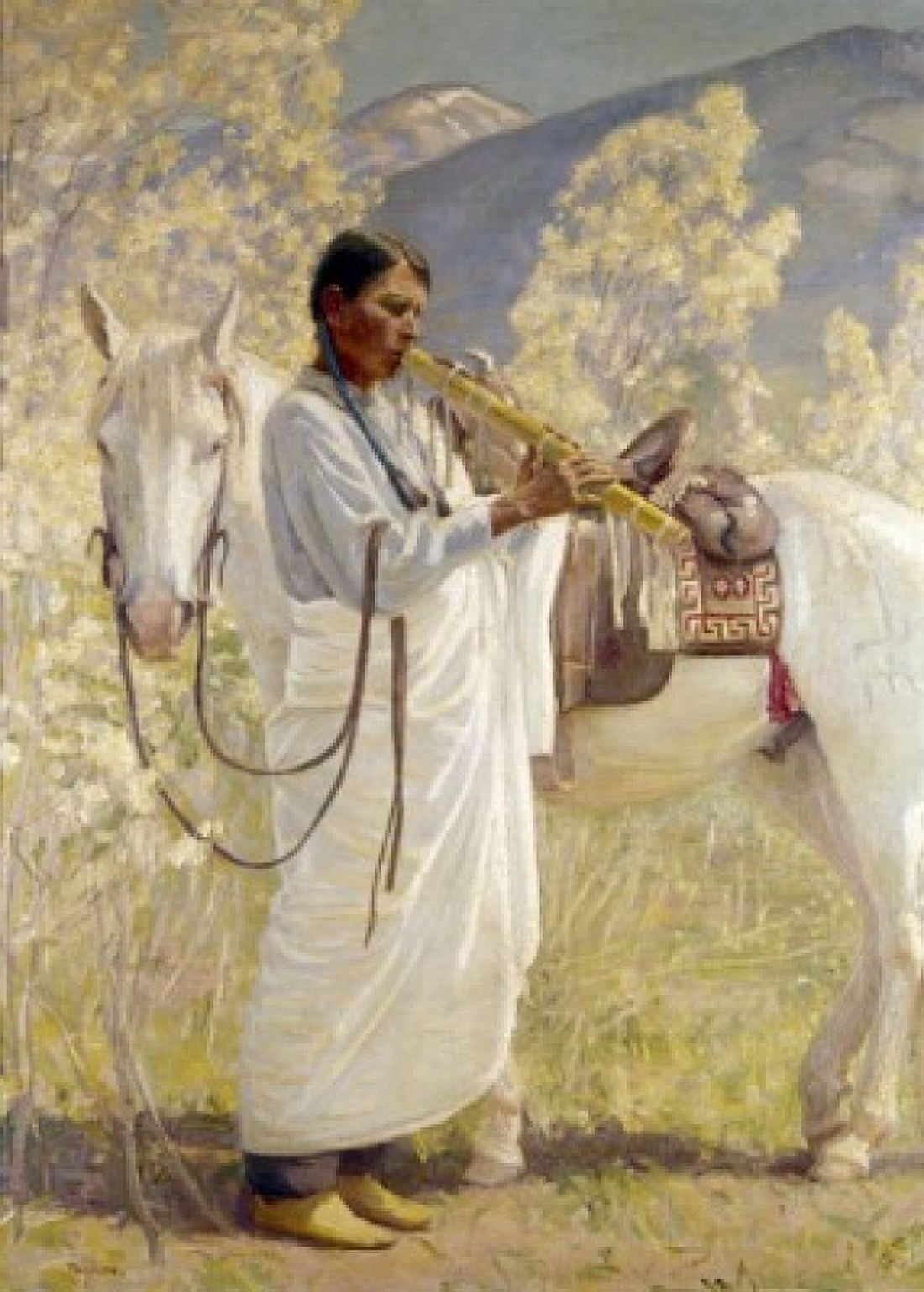 Spring Song Ammi Phillips (17878-1865 American) Canvas Art - Ammi Phillips (24 x 36)