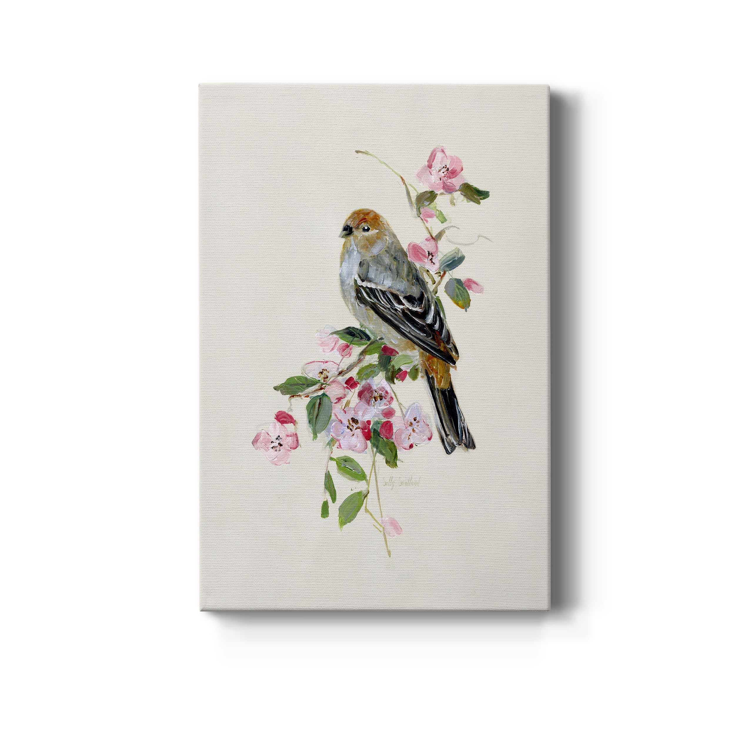 Spring Song Goldfinch Premium Gallery Wrapped Canvas - Ready to Hang - 24 x 36