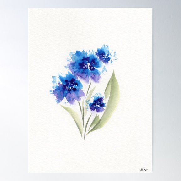 Spring Splash Poster Wall Art, Modern Wall Decor For Living Room Bedroom, 8x12 UNFRAMED