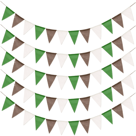 Spring Sports Themed Polyester Triangle Flags for Birthday Wedding Party Decoration E
