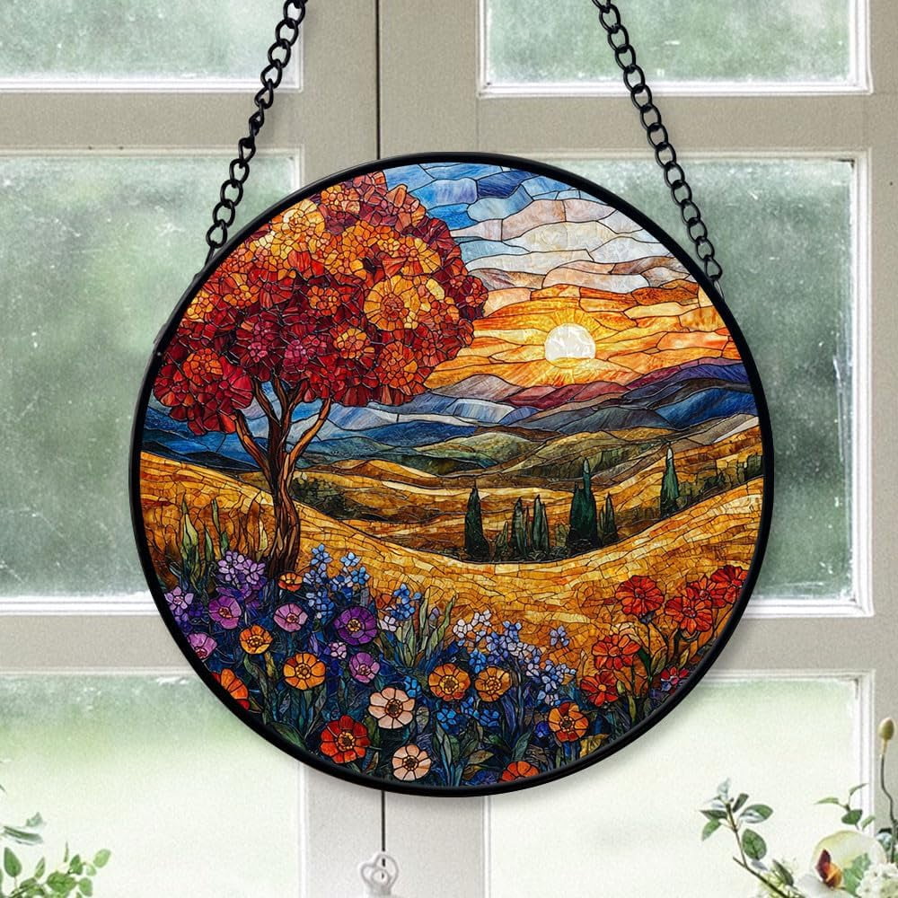 Spring Stained Glass Suncatcher, Spring Christmas 2025, Spring Stained ...