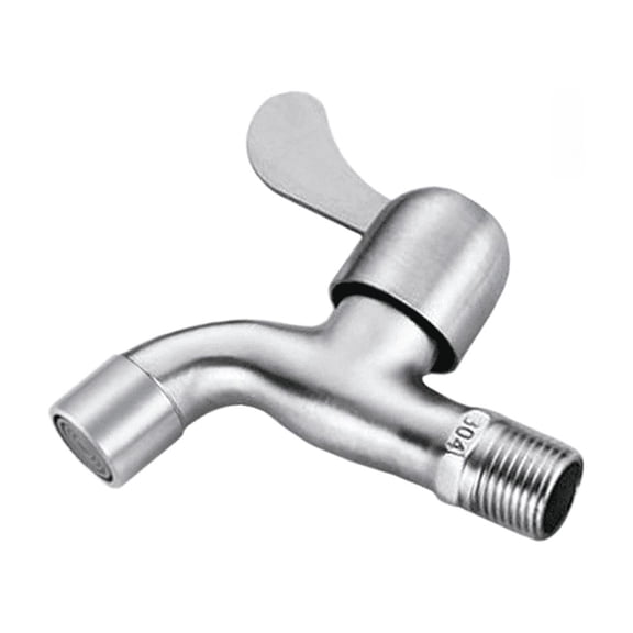 Spring Stainless Steel Washing Machine Adapter Connector Bathroom Faucet