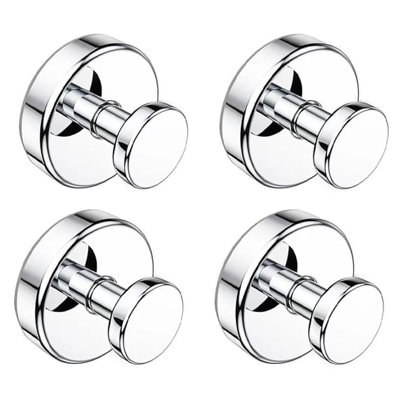 Spring Stainless steel Suction Cup Hooks for Bathroom No drill, 4 pack