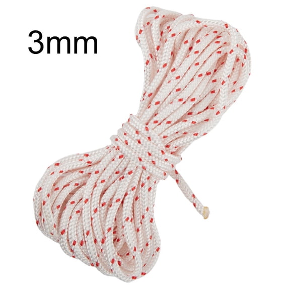 Spring Starter Rope Cord 5 Meters for Pulling Mechanism in Chainsaw Trimmer Lawn Mower with Nylon Fiber for Durability 3mm
