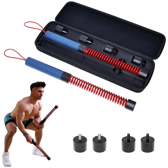 Spring Steel Cordless Exercise Rope for Full Body Training with Space-Saving Design & Antislip Grip