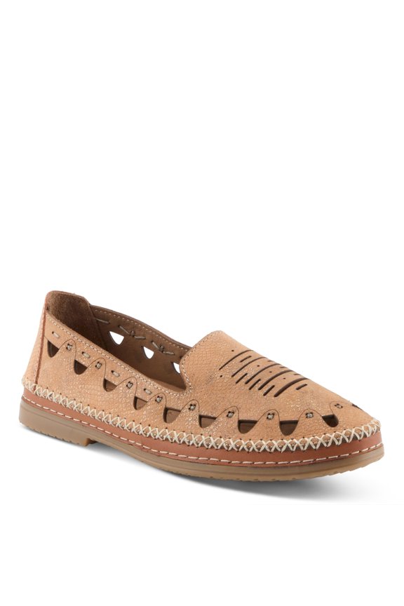 Anoura Women’s Leather Slip-on with Laser-cut Style & Comfort