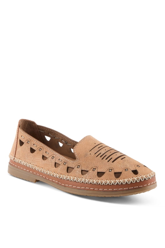 Anoura Women’s Leather Slip-on with Laser-cut Style & Comfort
