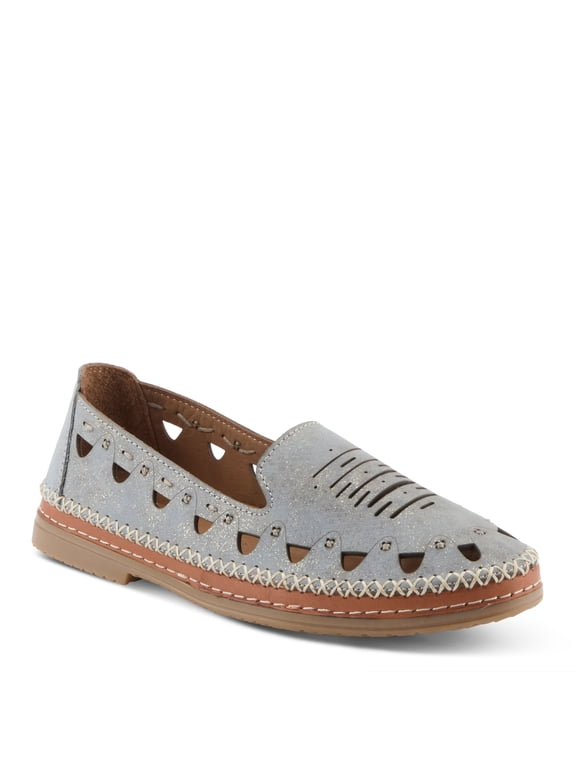 Anoura Women’s Leather Slip-on with Laser-cut Style & Comfort