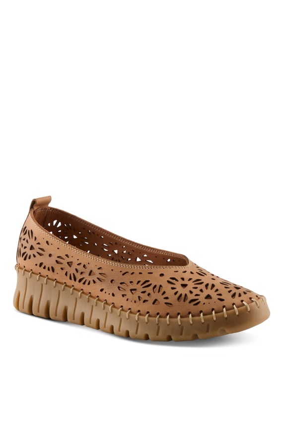 Carosa Women’s Leather Wedge Shoe with Breathable Ease & Comfort