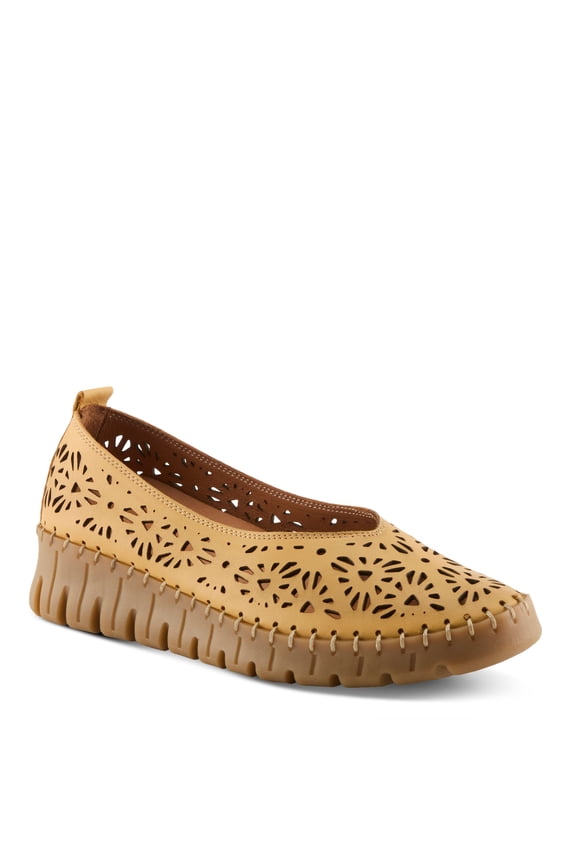 Carosa Women’s Leather Wedge Shoe with Breathable Ease & Comfort