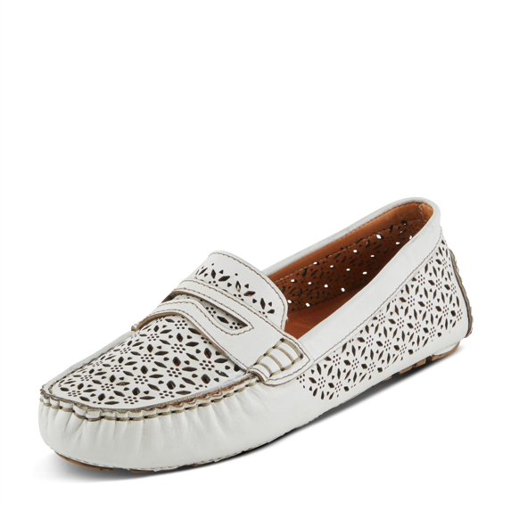 Spring Step Crain Women's Laser-Cut Out Moccasin with Removable Insole