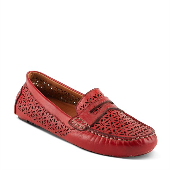 Spring Step Crain Women's Laser-Cut Out Moccasin with Removable Insole