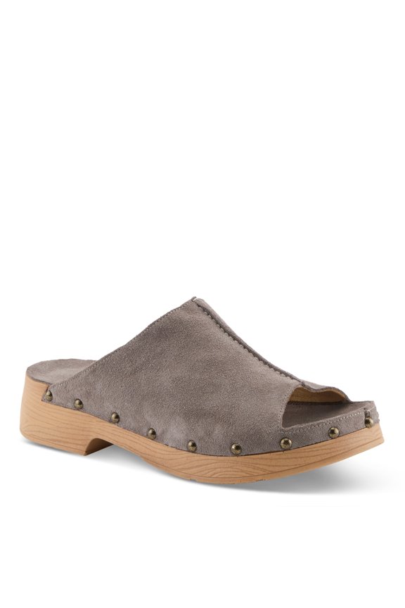 Emberlyn Women’s Suede Clog Mule with Cushioned Insole & Easy Wear