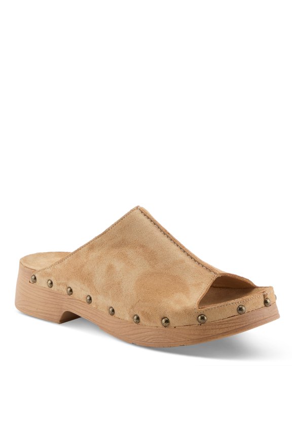 Emberlyn Women’s Suede Clog Mule with Cushioned Insole & Easy Wear