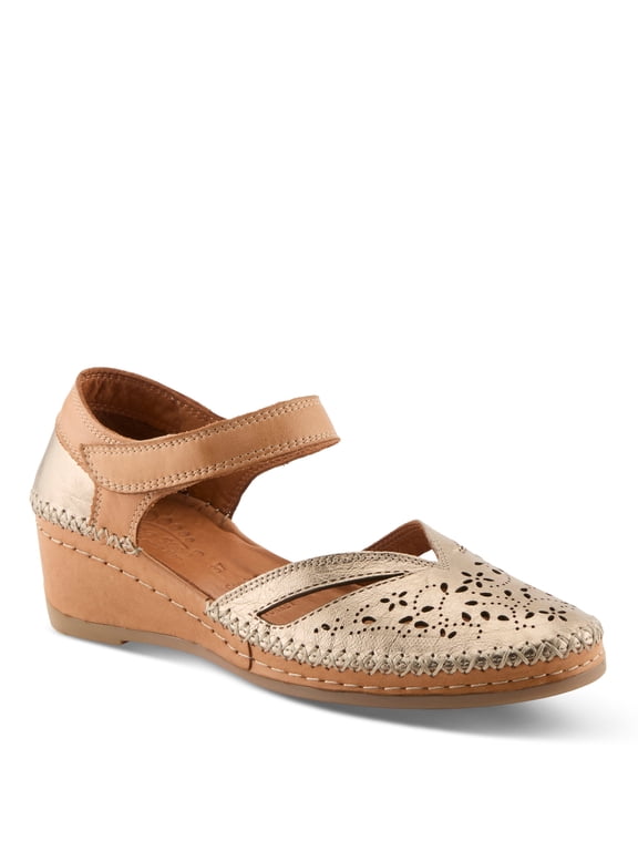 Ezlyn Women’s Leather Wedge Shoes - Breathable & Cushioned Ease