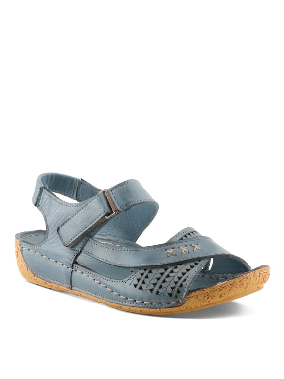Galaire Women’s Leather Wedge Sandal with Soft Insole & Comfort