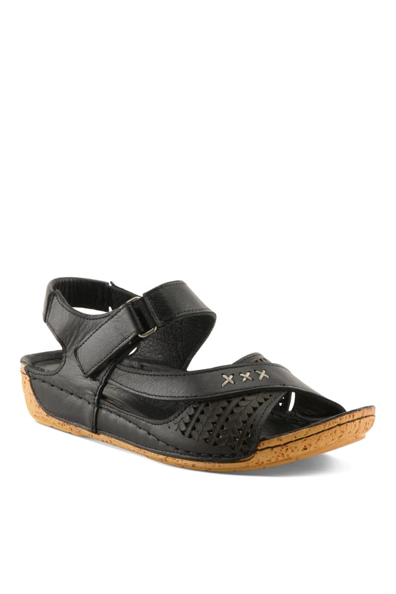 Galaire Women’s Leather Wedge Sandal with Soft Insole & Comfort