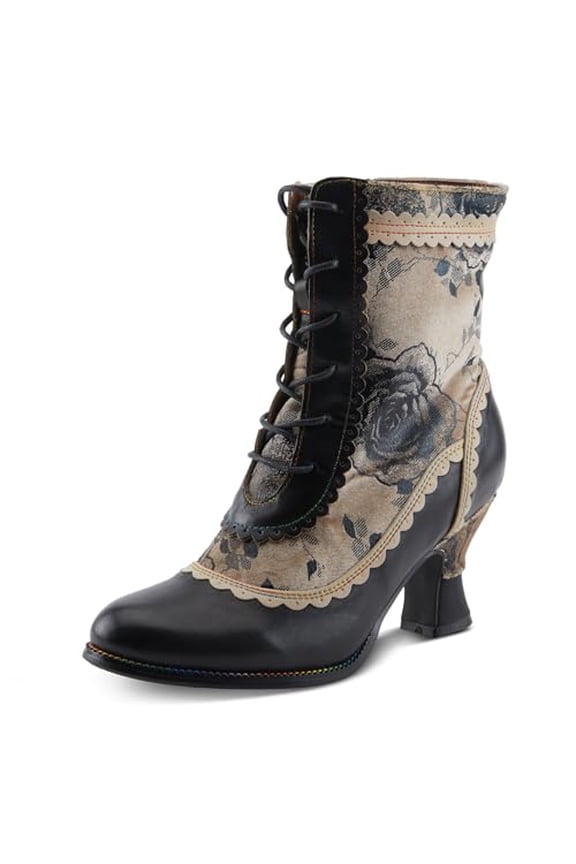 Spring Step L'Artiste Bewitch-Prit Boots | Elegant Hand-Painted Leather Ankle Booties