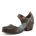 thumbnail image 1 of Spring Step L'Artiste Cabracho Mary Jane Heels | Floral Embossed Leather Pumps with Adjustable Strap, 1 of 9