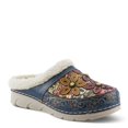 thumbnail image 1 of Spring Step L'Artiste Honestela Women’s Embossed Leather Clogs with Tapestry Upper - Sherpa Lined Slip-On for Warmth and Cushioned Wedge Heel Comfort Clog, 1 of 9