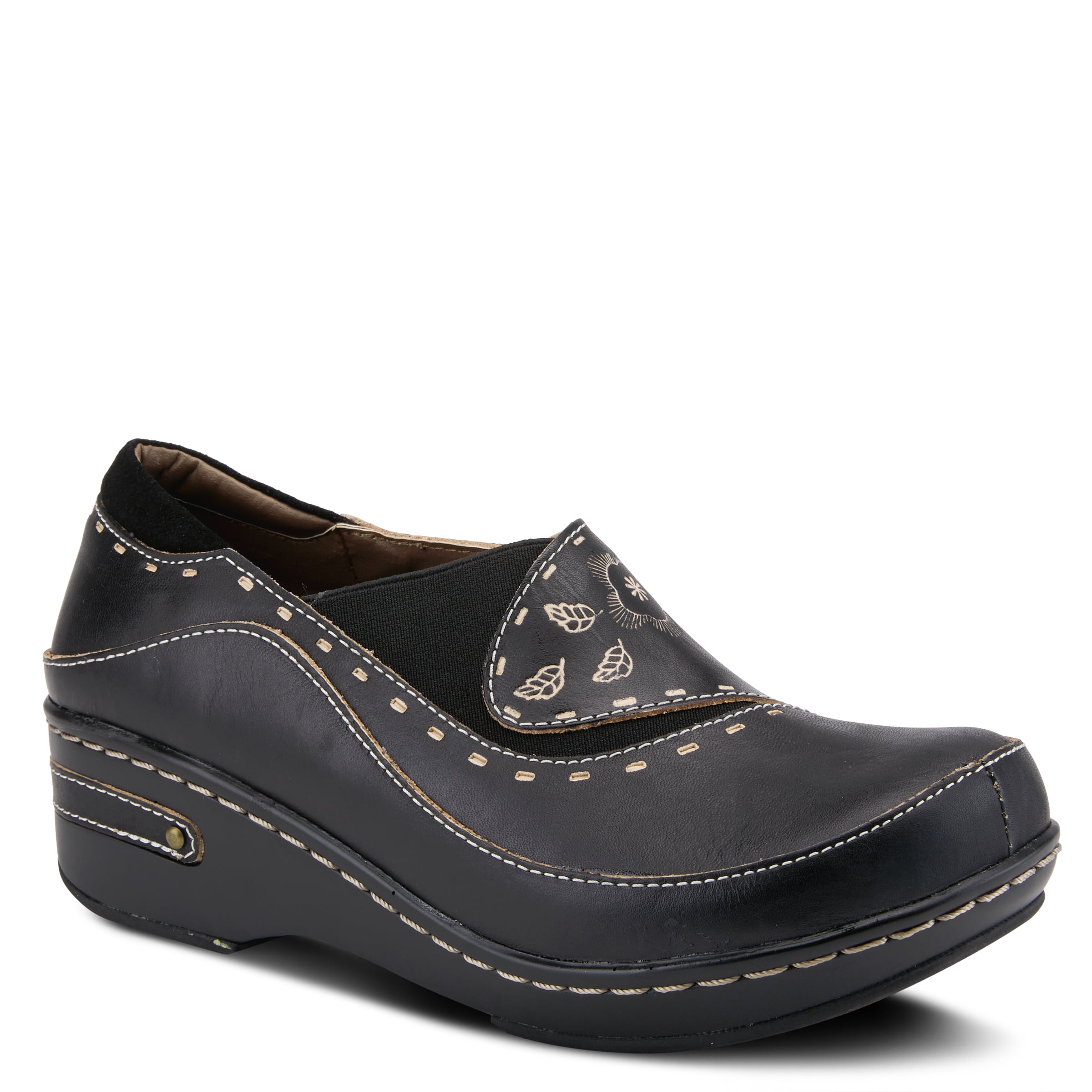 Spring Step L'artiste Burbank Leather Clogs for Women | Hand-Painted ...
