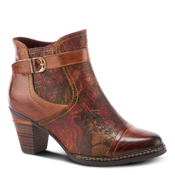 L'Artiste Captivate Hand-Painted Leather Ankle Bootie